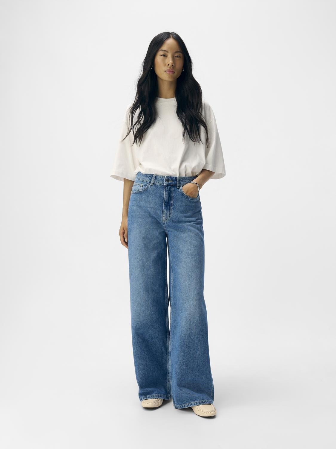 OBJNIA Jeans - Dark Blue Denim - VERO MODA & VILA Bergvik